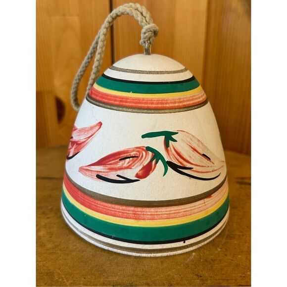 Handpainted Southwest Pottery Windbell Chime (8226) - Picture 1 of 9